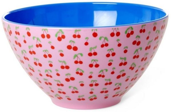 RICE A/S Salatschüssel Melamin robust leicht spülmaschinengeeignet 14,5x26,5 cm, Spülmaschinengeeignet