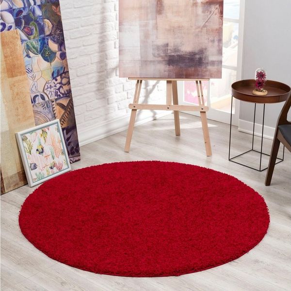 Sanat Hochflor-Teppich LOCA, rund, Höhe: 30 mm, Wohnzimmer, Langflor, Shaggy, Schlafzimmer