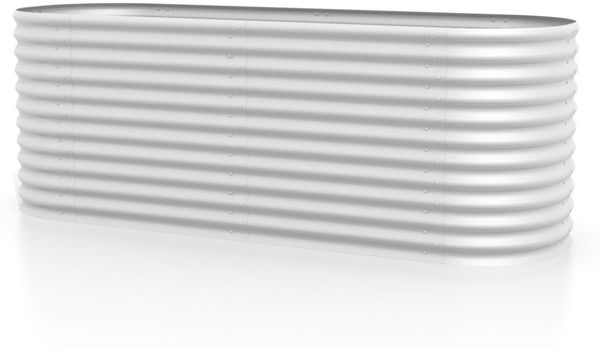 Vitavia Hochbeet "Vita BASIC L", aluminium blank, 242 x 82 x 86 cm (L x B x H)