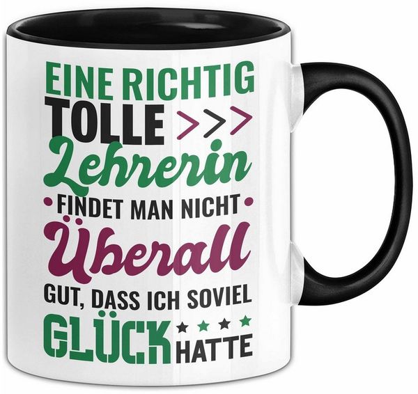 Trendation Tasse Lehrerin Abschiedsgeschenk Tasse Geschenkidee Beste Lehrerin Geschenk