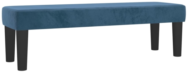 vidaXL Boxspringbett mit Matratze Dunkelblau 160x200 cm Samt 3137975 Bild 6