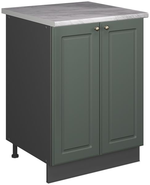 Spülenunterschrank Fame-Line Grün-Gold Landhaus/Anthrazit 60 cm Vicco
