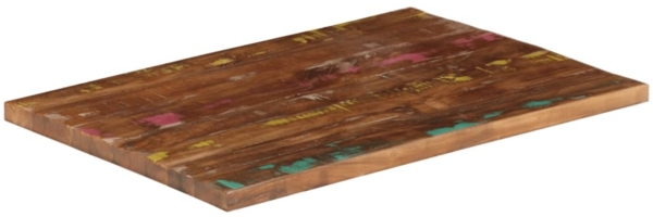 vidaXL Tischplatte 80x60x2,5 cm Rechteckig Altholz Massiv 371059