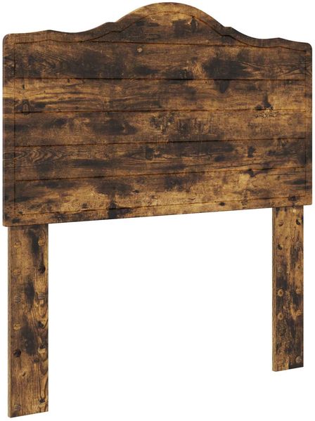 vidaXL Bettrahmen Geräucherte Eiche 90 x 190 cm Ingenieurs Holz 3413461 Bild 7