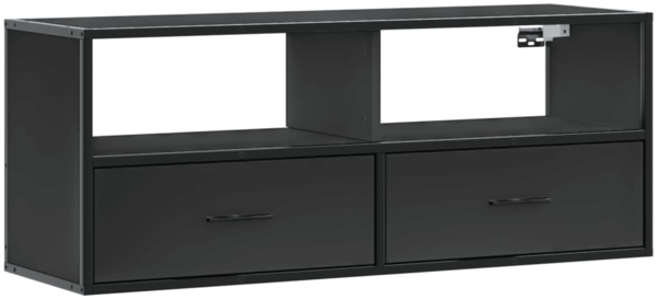 vidaXL TV-Schrank Schwarz 100x31x39,5 cm Holzwerkstoff und Metall 848929