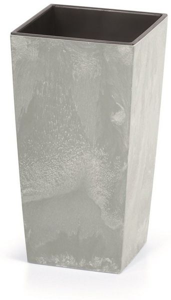 Prosperplast Blumentopf Urbi Square Beton, Pflanzeinsatz, 140 x 264 mm 4L [Fassungsvermögen], 2L [Pflanzeinsatz]