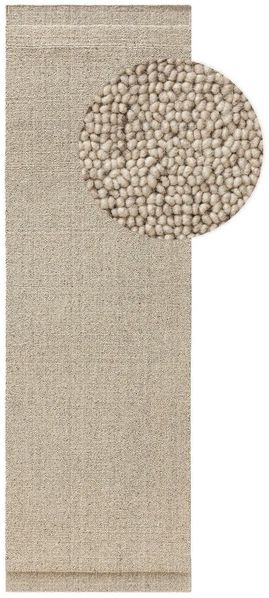 benuta Wollteppich Imke, rechteckig, Höhe: 11 mm, Kunstfaser, Berber, Ethno-Style, Wohnzimmer