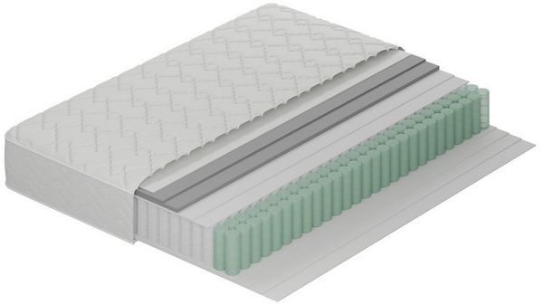 Komfortschaummatratze H3 Taschenfederkernmatratze, 3 Zonen Matratze, Novilla, 20 cm hoch, aus einzelnen Taschenfedern, 180 cm x 200 cm x 20 cm