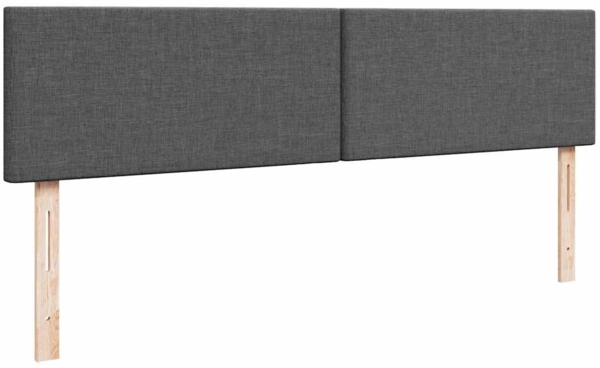 vidaXL Ottoman-Bett mit Matratze Dunkelgrau 200x200 cm Stoff 3311402 Bild 8