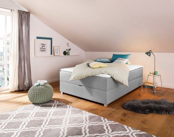 INOSIGN Boxbett Alexis, ohne Kopfteil - ideal für Räume mit Dachschrägen, in 4 Breiten