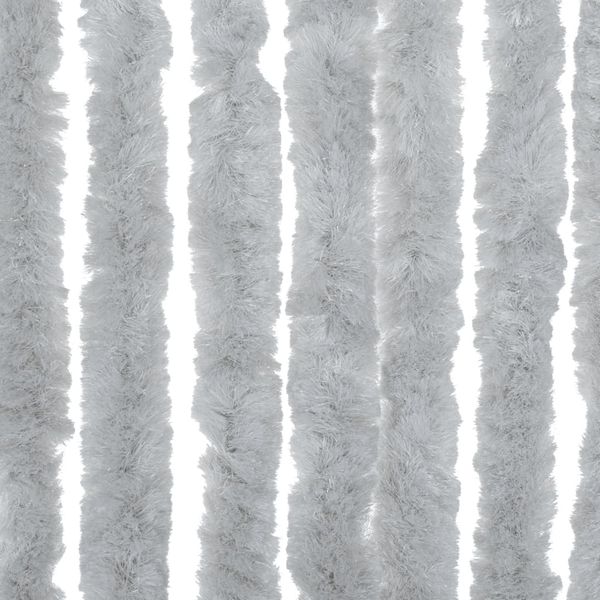 vidaXL Fliegenvorhang Grau 100x230 cm Chenille 377352 Bild 6