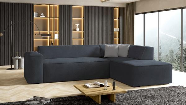 Ecksofa Lordin, Seite: Rechts, Farbe: Zetta 300 + Zetta 302