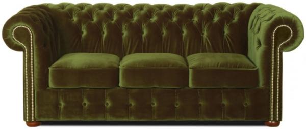 Casa Padrino Chesterfield 3er Sofa Dunkelgrün 200 x 90 x H. 78 cm