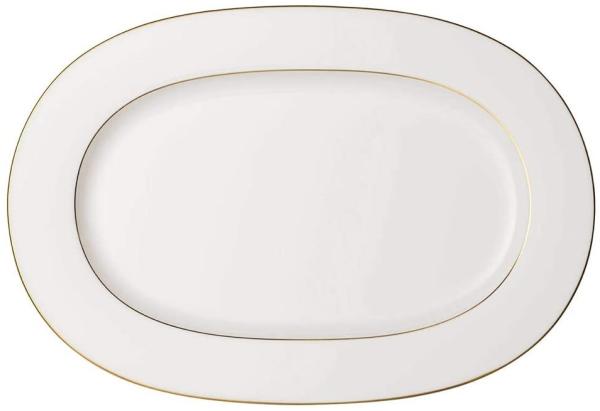 Platte oval 41cm Anmut Gold Villeroy & Boch Signature Servierplatte, Spülmaschinenfest