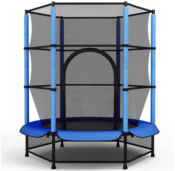 TLGREEN Gartentrampolin Ø 140cm bis 50 kg, Trampolin für Kinder,Kindertrampolin,Kleinkind-Trampolin