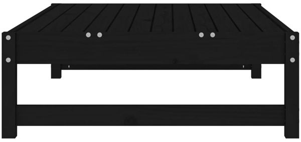vidaXL Gartenhocker Schwarz 120x80 cm Massivholz Kiefer 825713 Bild 6