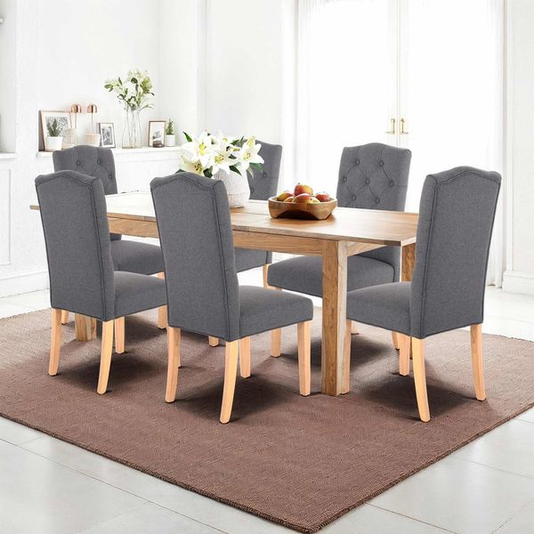 Raburg Esszimmerstuhl Polsterstuhl mit Chesterfield-Design und Steppung, Anastasia (2er-Set), mit massiven Holzbeinen, Landhausstil, Belastbarkeit 110 kg