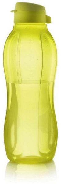 TUPPERWARE Trinkflasche Tupperware EcoEasy Trinkflasche 1,5L gelb grün