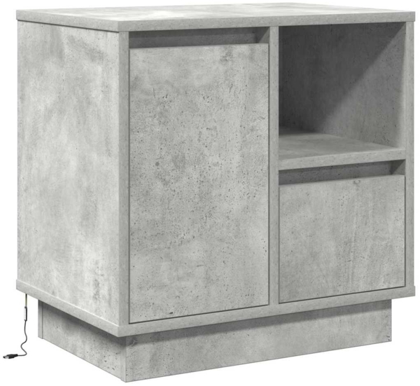 vidaXL Nachttisch mit Betongrau 50 x 34,5 x 50 cm Holzwerkstoff 869584