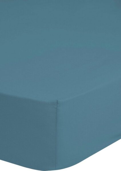 Good Morning Spannbettlaken, Blaugrün, 100x200 cm, 100% Baumwolle