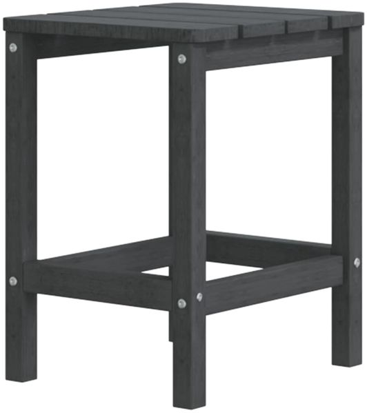 vidaXL Adirondack-Gartenstühle mit Tisch HDPE Anthrazit 3095705 Bild 5