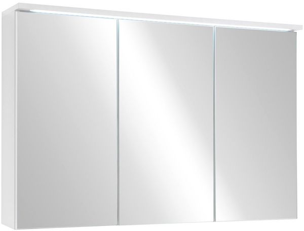 Spiegelschrank TWO Spiegel Badezimmerspiegel in weiß inkl. LED 100 cm