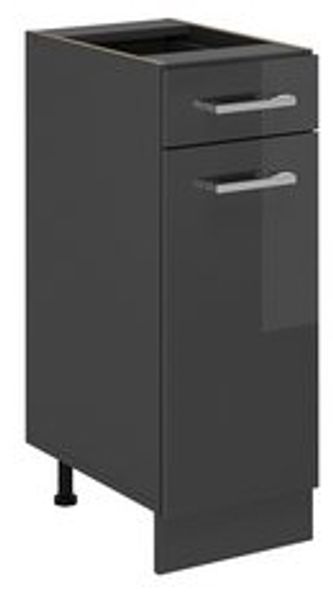Küchenunterschrank R-Line Anthrazit Hochglanz 30 cm ohne Arbeitsplatte Vicco Bild 6