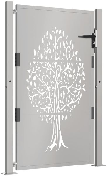 vidaXL Gartentor 100x150 cm Cortenstahl Baumdesign 153163 Bild 3