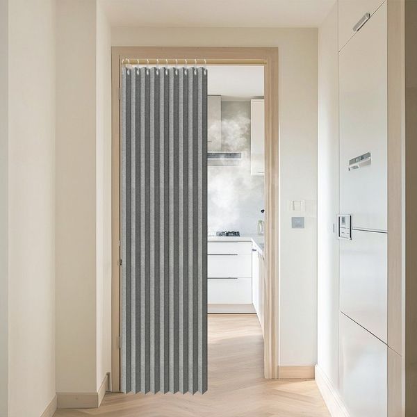 Jibenhome Vorhang Türvorhang Wasserdichter Vorhang für Schlafzimmer,Sichtschutzvorhang (2 St), abdunkelnd, Raumteiler Terrassenvorhang mit Haken,für Küche Wohnzimmer