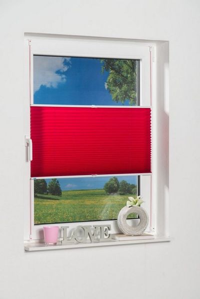 K-home Klemmfix-Plissee, Fuchsia, 30x130 cm