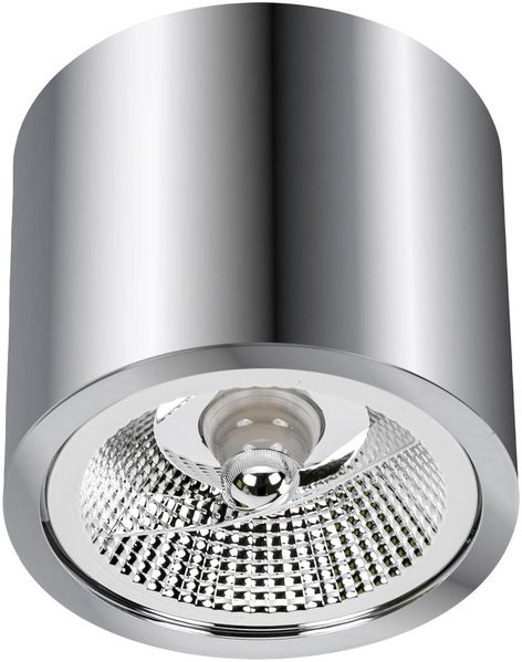 Deckenspots silber D-120mm AR111 GU10 IP20 rund verchromt