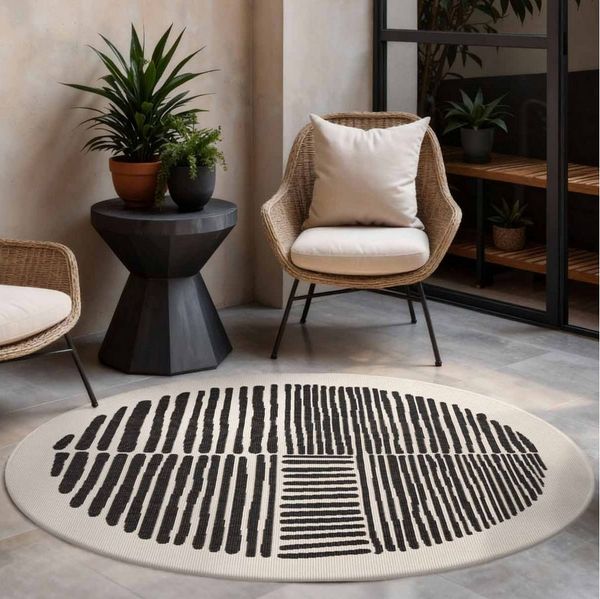 Ted Baker Teppich Bounds, Wendeteppich, rund, Höhe: 8 mm, Designteppich, Wetterfest, Pflegeleicht, Modern, Wohnzimmer, Terrasse