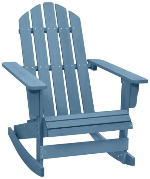 vidaXL Adirondack-Schaukelstuhl Massivholz Tanne Blau 315885