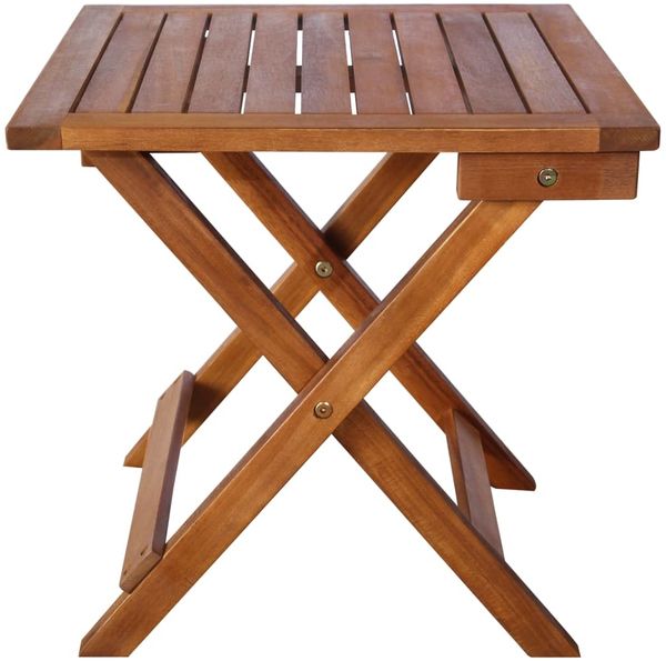vidaXL Sonnenliegen 2 Stk. mit Tisch und Auflagen Massivholz Akazie 3077380 Bild 6
