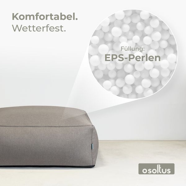 osoltus Selma Premium Modular Lounge 3tlg. Axroma Olefin Charcoal Grau Bild 4