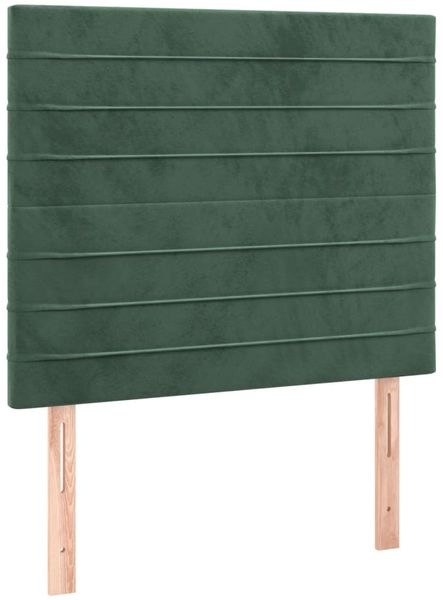vidaXL Boxspringbett mit Matratze & LED Dunkelgrün 90x200 cm Samt 3136164 Bild 7