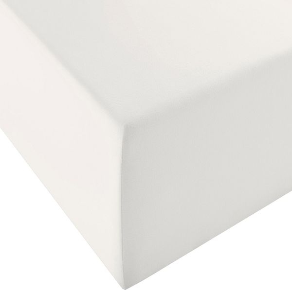 Fleuresse 'Comfort XL' Spannbetttuch, 90x200 - 100x220 cm, bis 40 cm Höhe, naturweiß