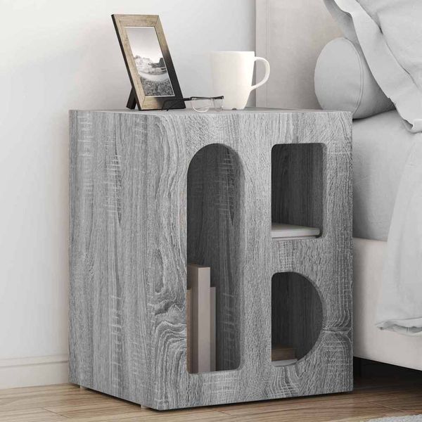 vidaXL Nachttisch 2 pcs Graues Sonoma 40 x 35 x 50 cm Holzwerkstoff 891257
