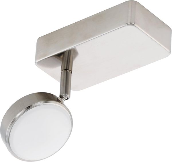 Eglo 97714 LED CORROPOLI-C nickel-matt weiß L:8cm H:15cm, dimmbar mit Connect Funktion