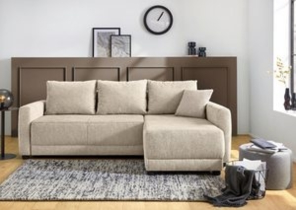 Jockenhöfer Gruppe Ecksofa Venezia, inklusive Bettfunktion und Bettkasten, Ottomane links oder rechts montierbar, inkl. Rücken- und Zierkissen Bild 6