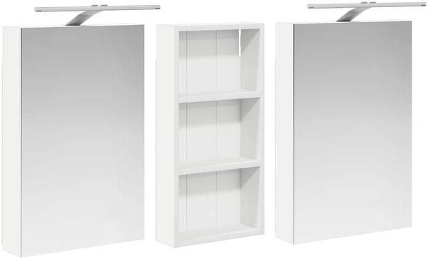 vidaXL Badezimmerschrank-Set 3 pcs 110 x 10,5 x 60,5 cm Holzwerkstoff 3403720 Bild 5