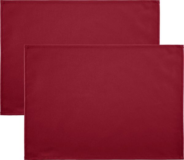 REDBEST Platzset Tischset "New Orleans" 2er-Pack, abwaschbar Uni