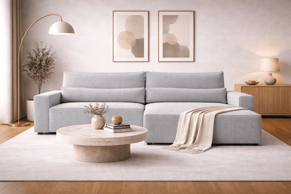 Sofa Brazil Cord mit Schlaffunktion | Bettkasten