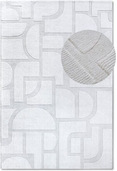 Villeroy & Boch Wollteppich Alexis, rechteckig, Höhe: 10 mm, Handgewebt, Wolle, Natur, Wohnzimmer, Geometrie, Boho, Design Bild 4