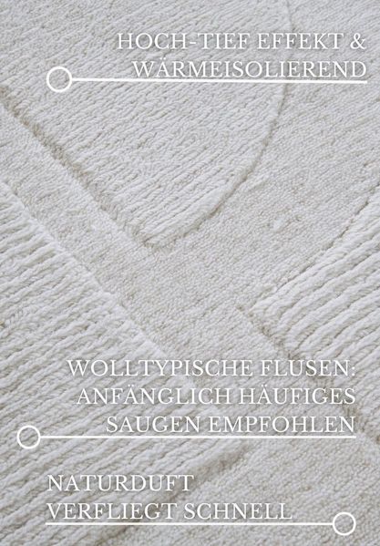 Villeroy & Boch Wollteppich Alexis, rechteckig, Höhe: 10 mm, Handgewebt, Wolle, Natur, Wohnzimmer, Geometrie, Boho, Design Bild 3