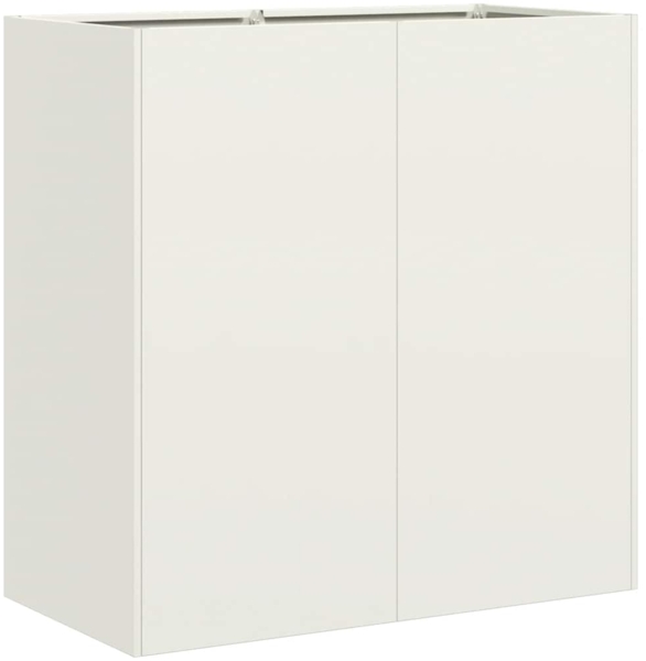 vidaXL Pflanzkübel Weiß 80x40x80 cm Kaltgewalzter Stahl 860711 Bild 1