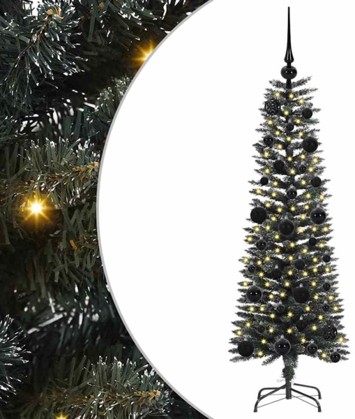 vidaXL Künstlicher Weihnachtsbaum mit 150 LEDs mit Ständer Grün 120 cm 3395917