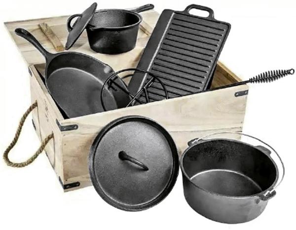 Haushalt International HI Dutch Oven Kochtopf Set. 9-teilig