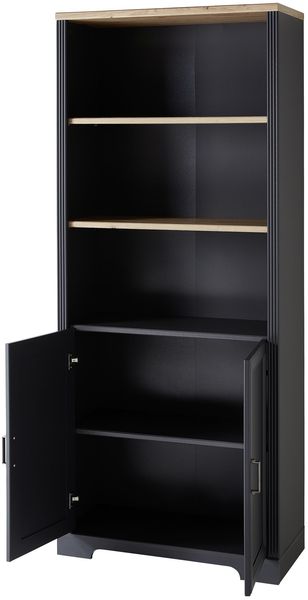 Aktenschrank Jasmin in Graphit - 86 x 204 x 38 cm (BxHxT) Bild 4