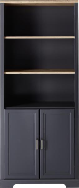 Aktenschrank Jasmin in Graphit - 86x204x38cm (BxHxT)